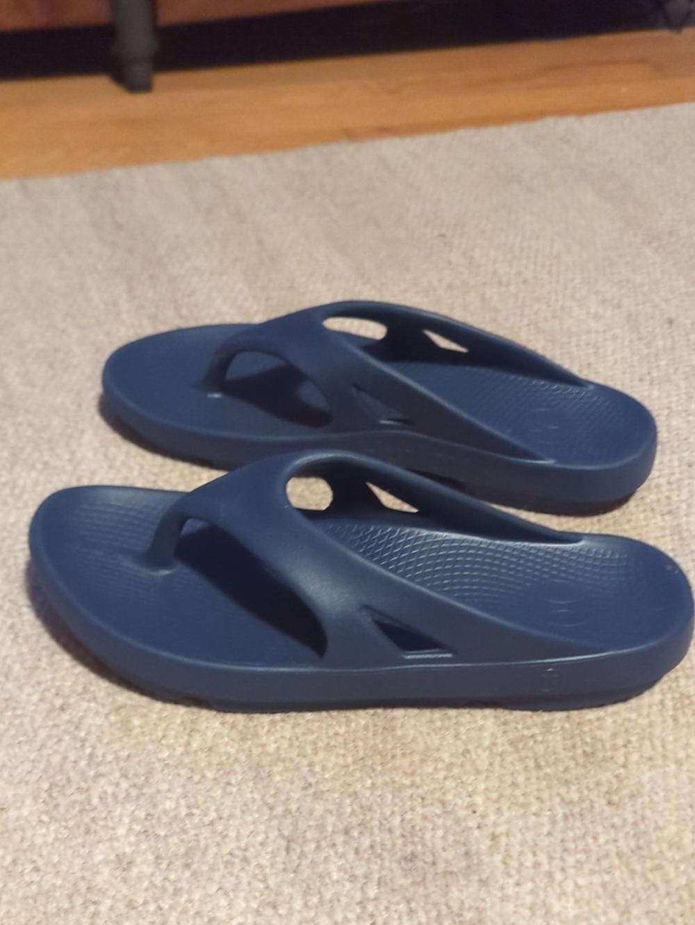 Mens Hurley Injection Molded Flip Flop Oofos Style Size 13 Blue